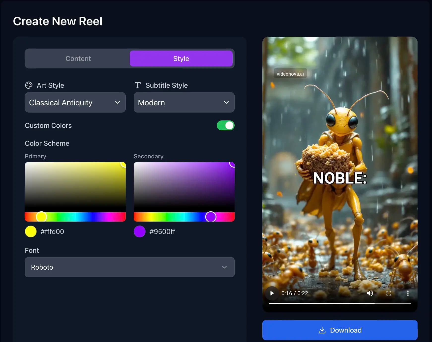How Advanced Customization Sets videonova.ai Apart for Faceless Video Creation